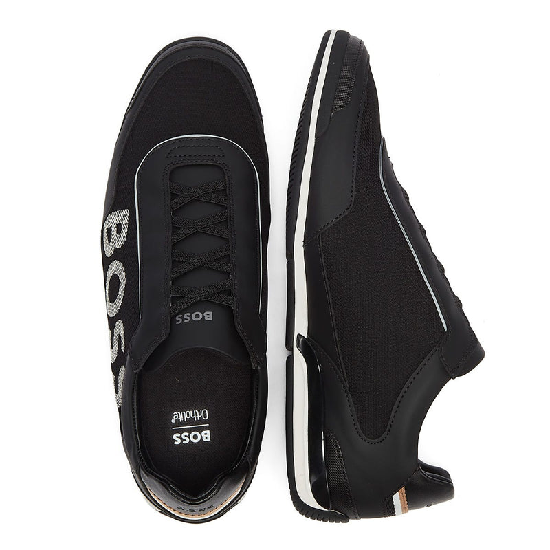 BOSS Saturn Slon Mens Black Trainers