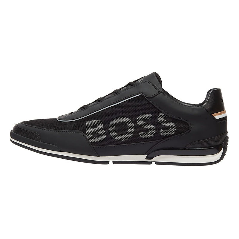 BOSS Saturn Slon Mens Black Trainers