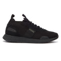 BOSS Titanium Runn Knit Mens Black Trainers