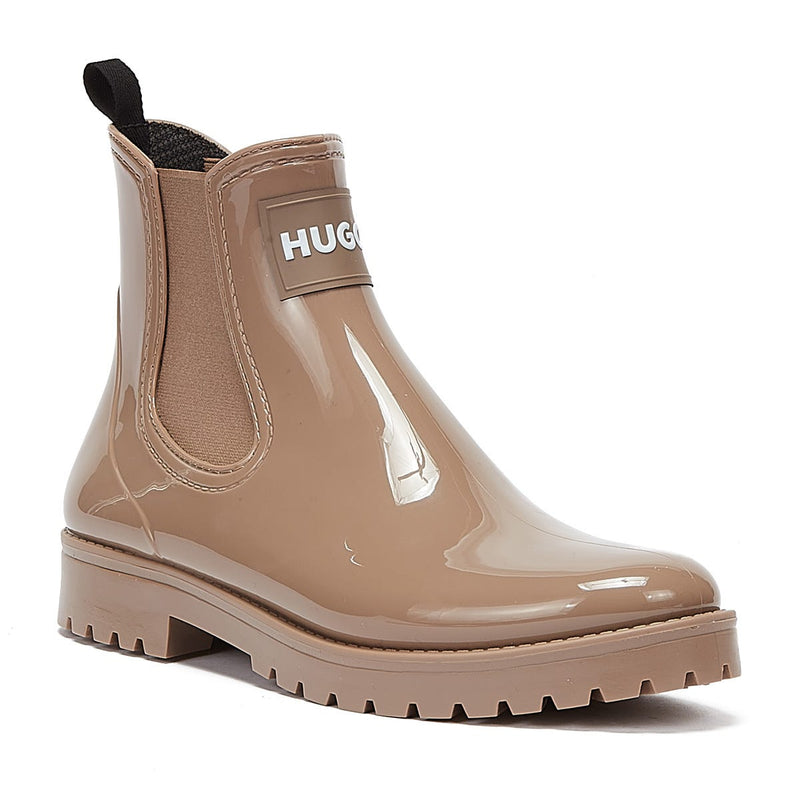 HUGO Tabita Womens Dark Beige Rain Boots