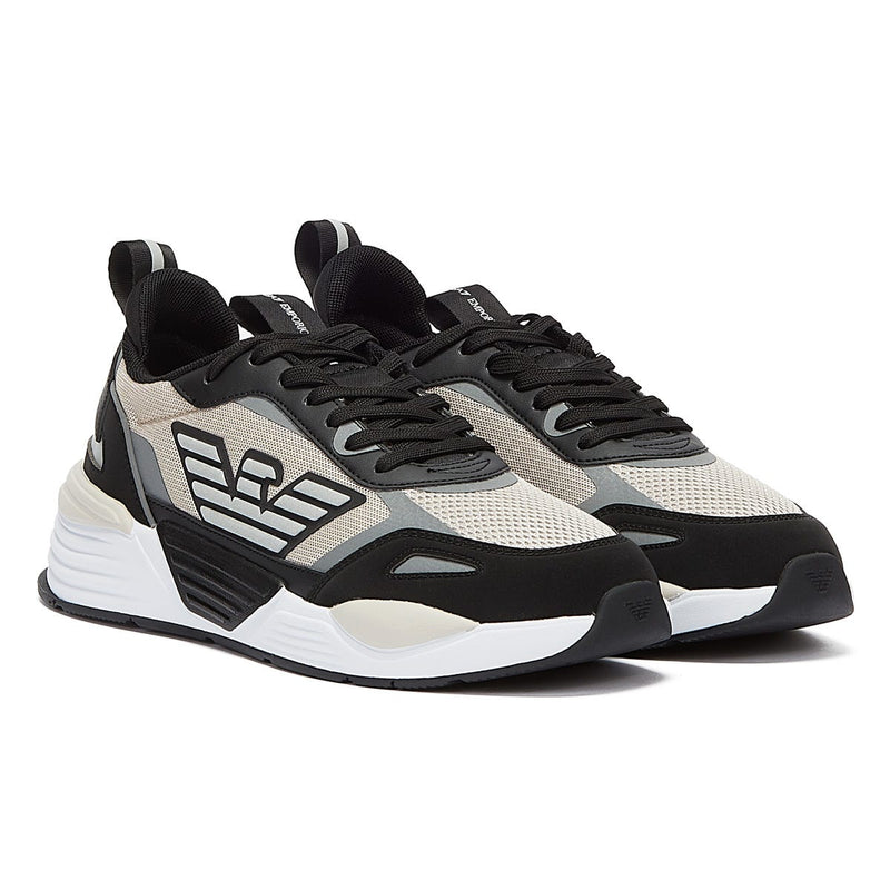 EA7 Ace Runner Mens Black / Silver Cloud Trainers