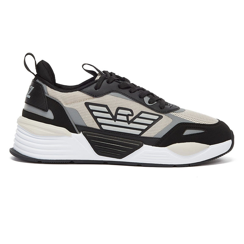 EA7 Ace Runner Mens Black / Silver Cloud Trainers