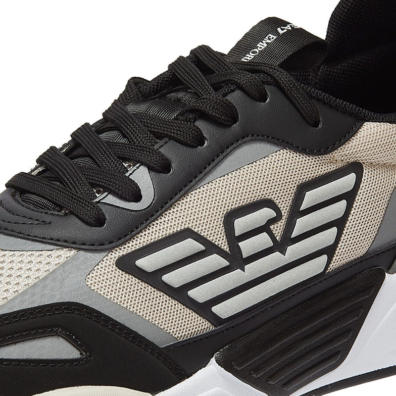 EA7 Ace Runner Mens Black / Silver Cloud Trainers