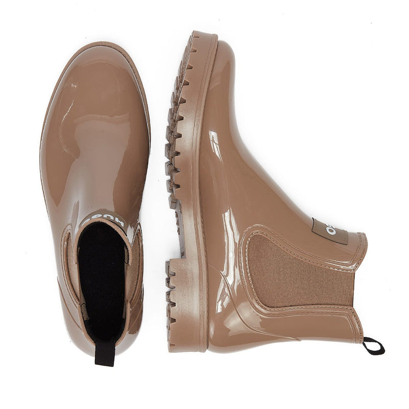 HUGO Tabita Womens Dark Beige Rain Boots