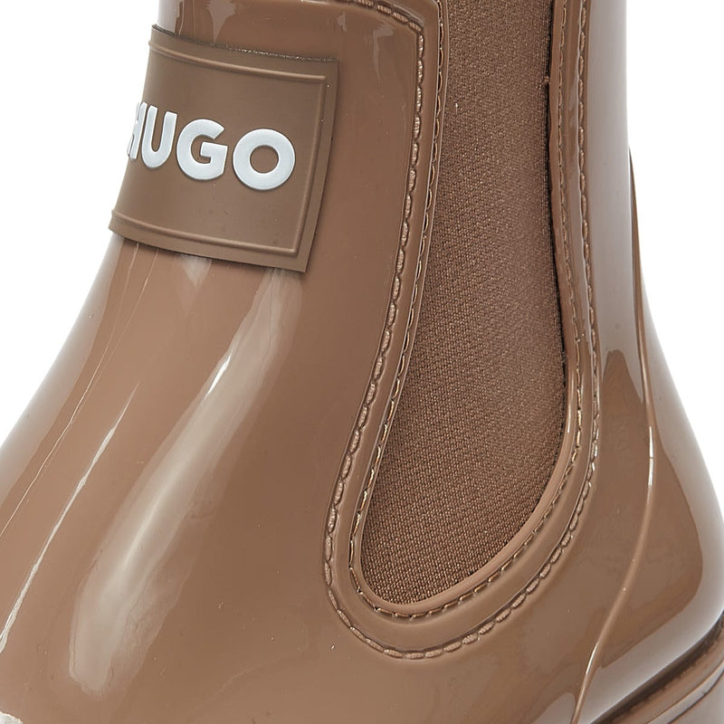 HUGO Tabita Womens Dark Beige Rain Boots