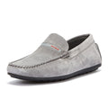 HUGO Dandy Moccassin Suede Mens Dark Grey Shoes