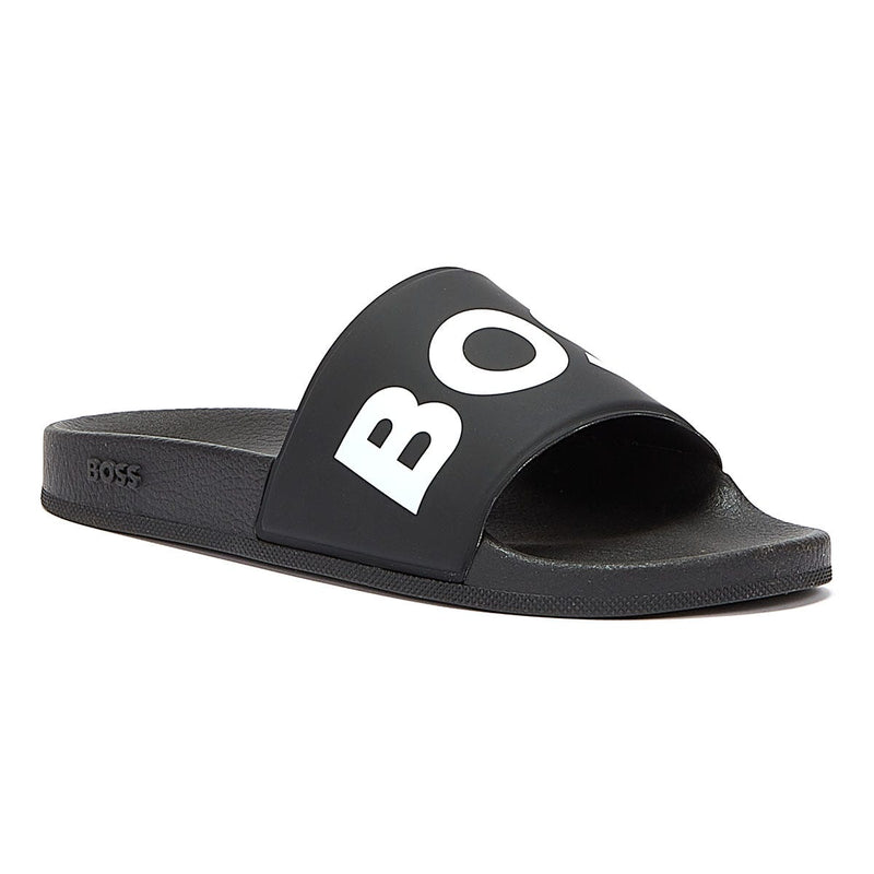 BOSS Sean Mens Black Slides