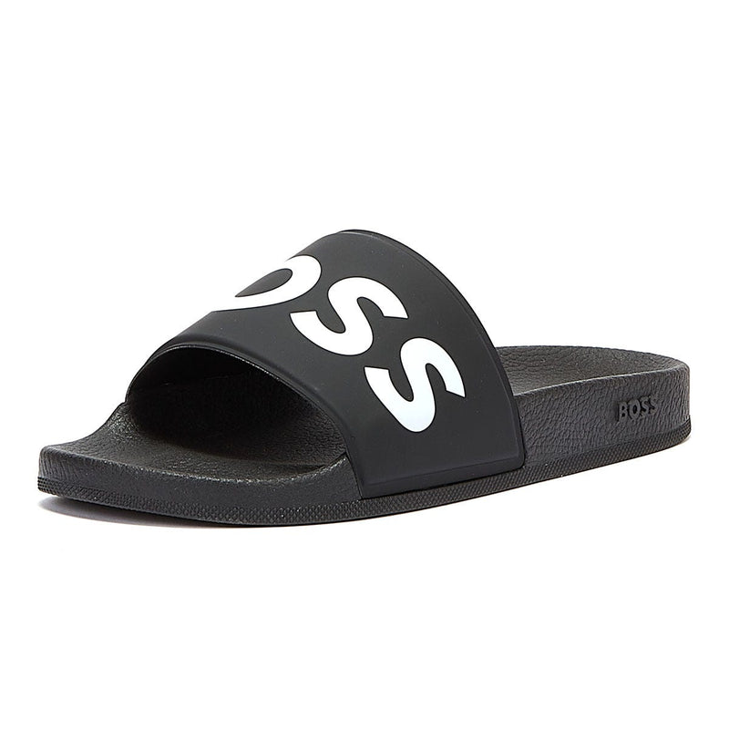 BOSS Sean Mens Black Slides