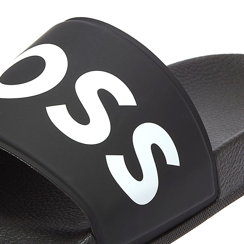 BOSS Sean Mens Black Slides