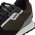 HUGO Icelin Runn Mesh PU Mens Black Trainers