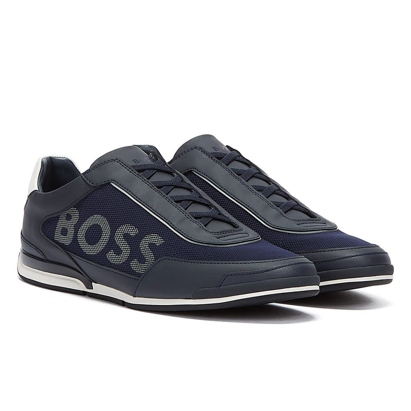BOSS Saturn Slon Mens Dark Blue Trainers