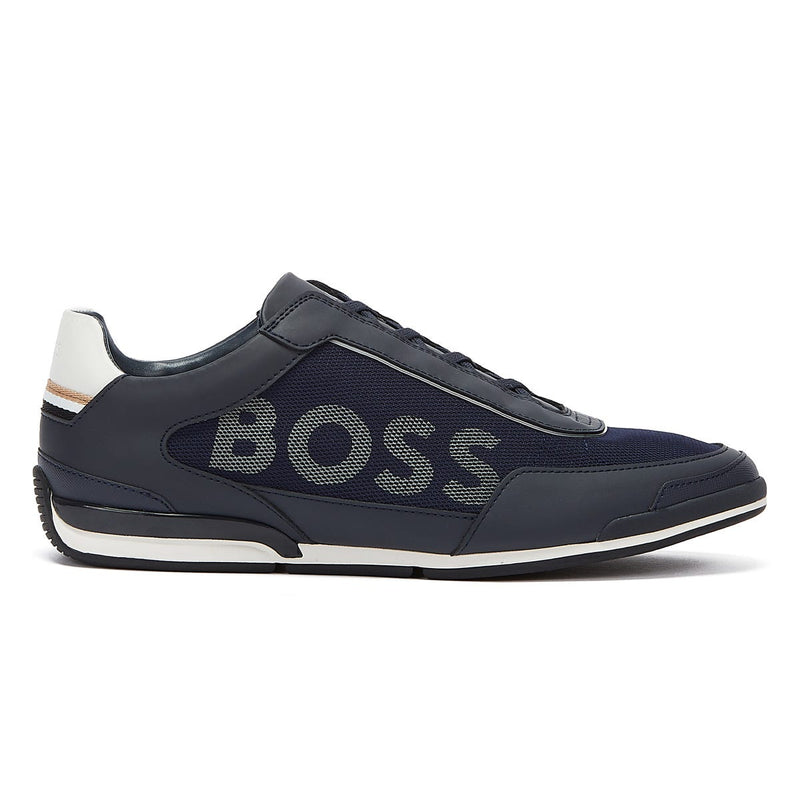 BOSS Saturn Slon Mens Dark Blue Trainers