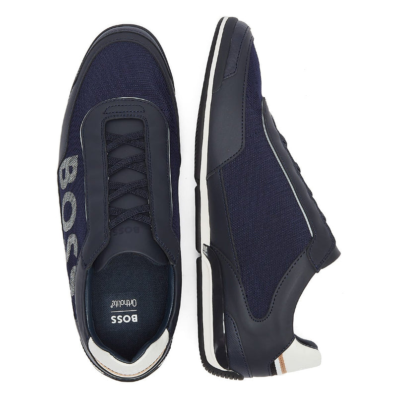 BOSS Saturn Slon Mens Dark Blue Trainers