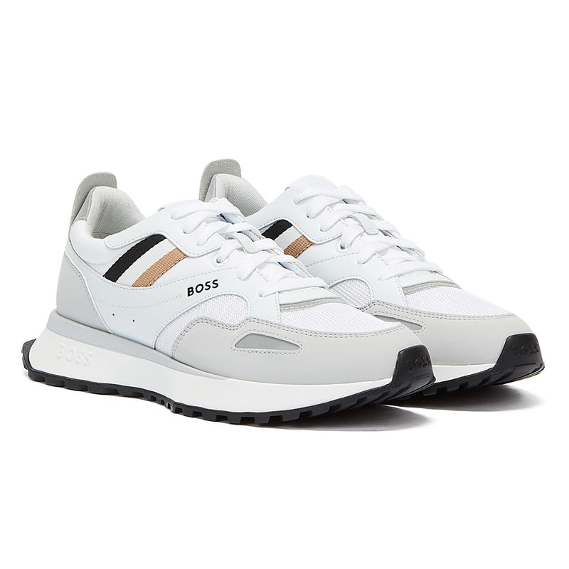 BOSS Jonah Runn Mens White Trainers