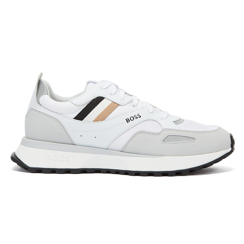 BOSS Jonah Runn Mens White Trainers