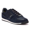BOSS Glaze Mix Low Mens Dark Blue Trainers