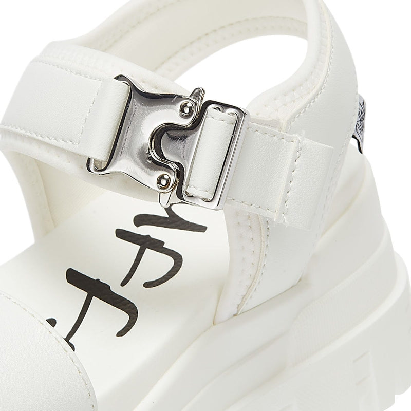 Buffalo Jojo Womens Sandales blanches