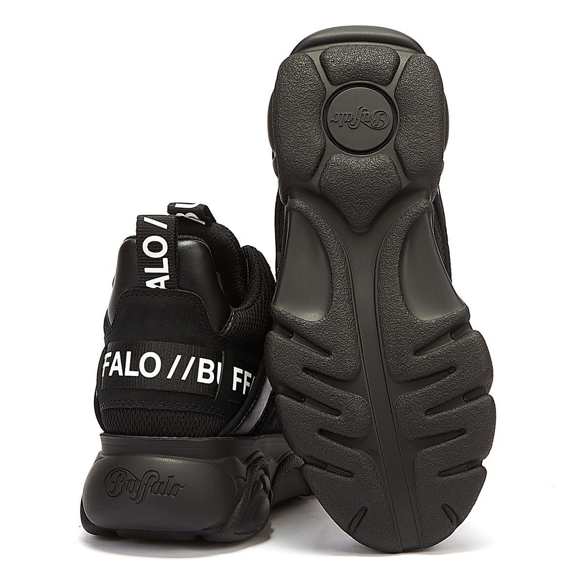 Buffalo Chai Womens Black Trainers