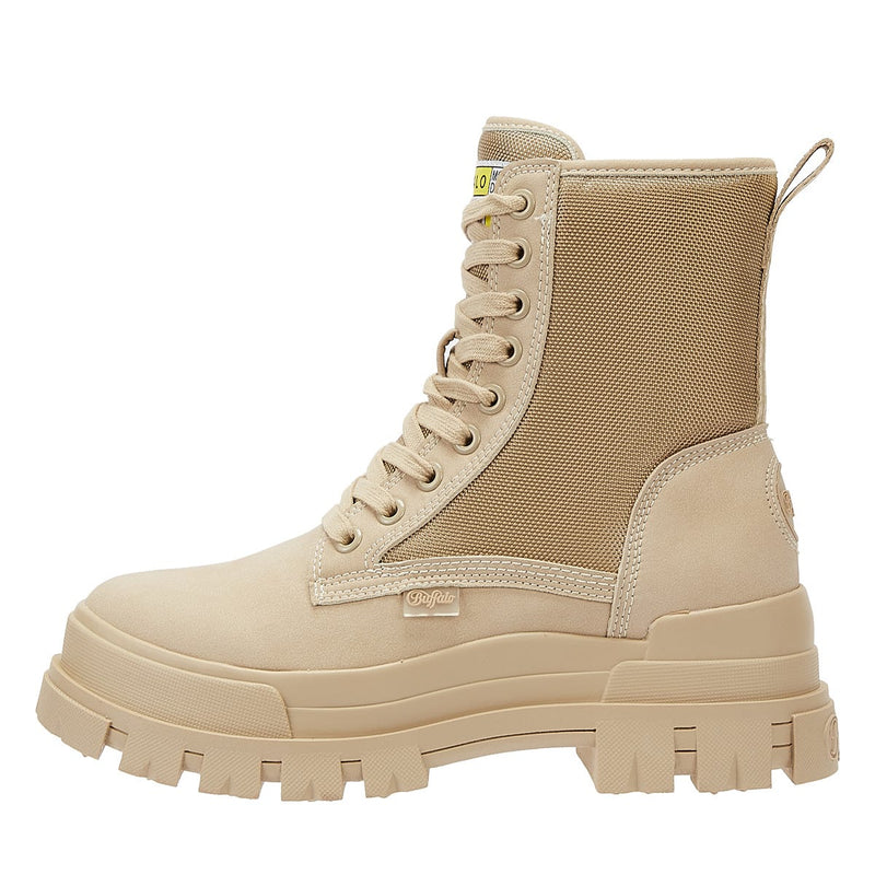 Buffalo Aspha Com2 Womens Cream Boots