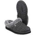 Skechers Keepsakes Ice Angel Chaussons Pour Femmes En Synthétique Gris Anthracite