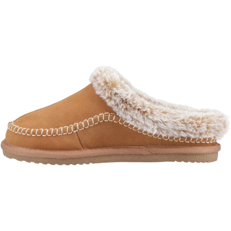 Hush Puppies Anika Chaussons Pour Femmes En Daim Beige