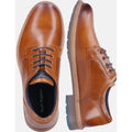 Hush Puppies Julian Chaussures En Cuir Pour Homme À Lacets De Couleur Beige.