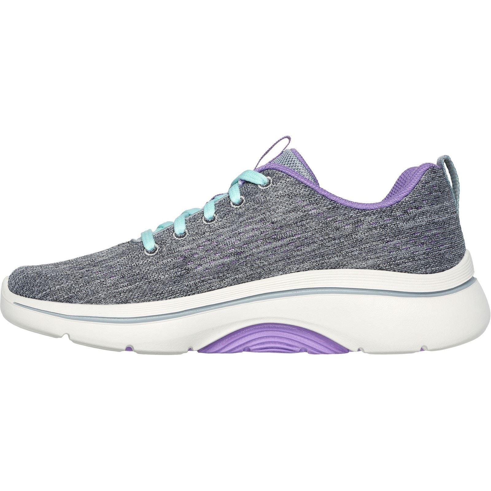 Skechers GO WALK Arch Fit 2.0 Vivid Sunset Baskets Pour Femmes En Textile Gris/Lavande
