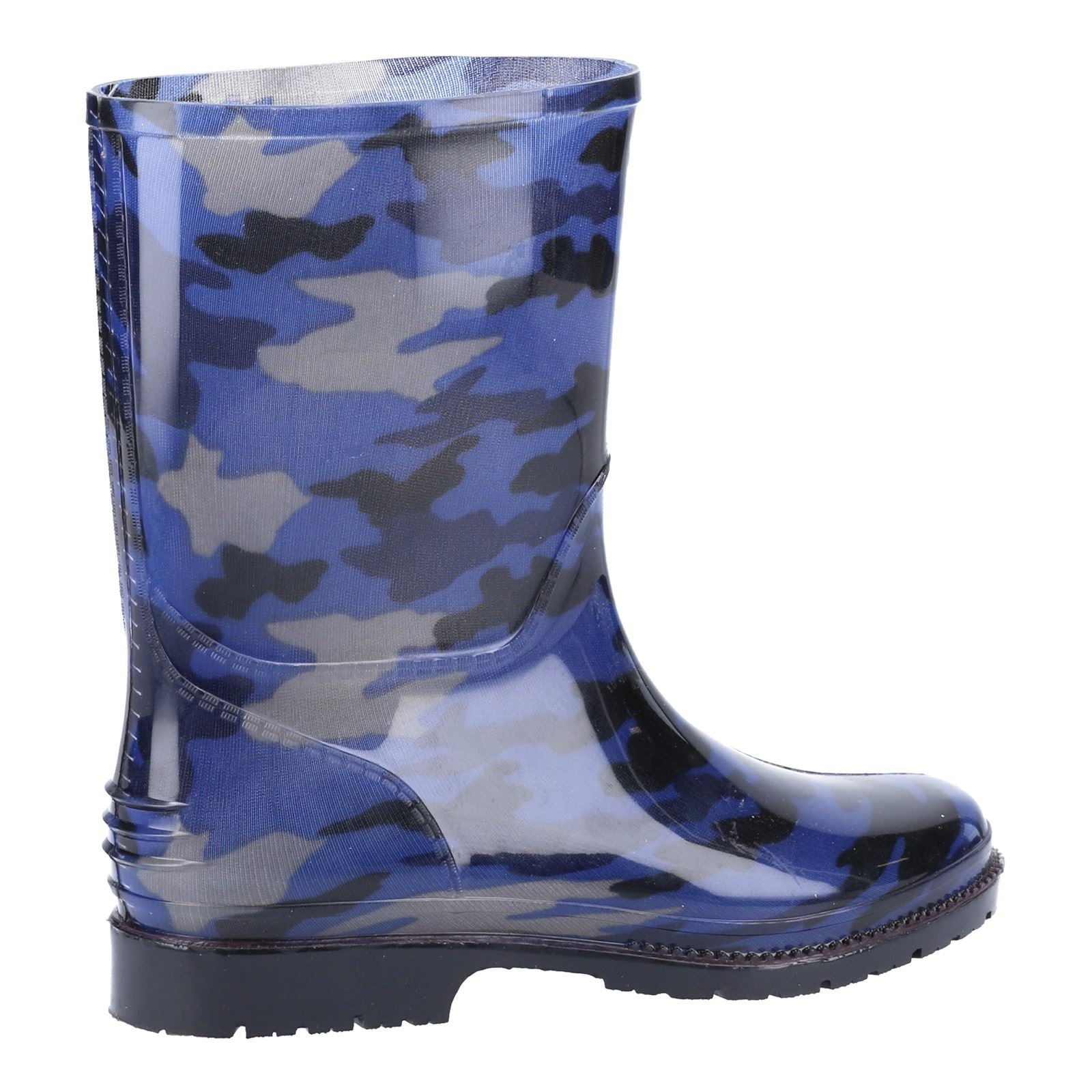 Cotswold PVC Jnr Bottes De Pluie Camouflage Marine Pour Filles En Pvc