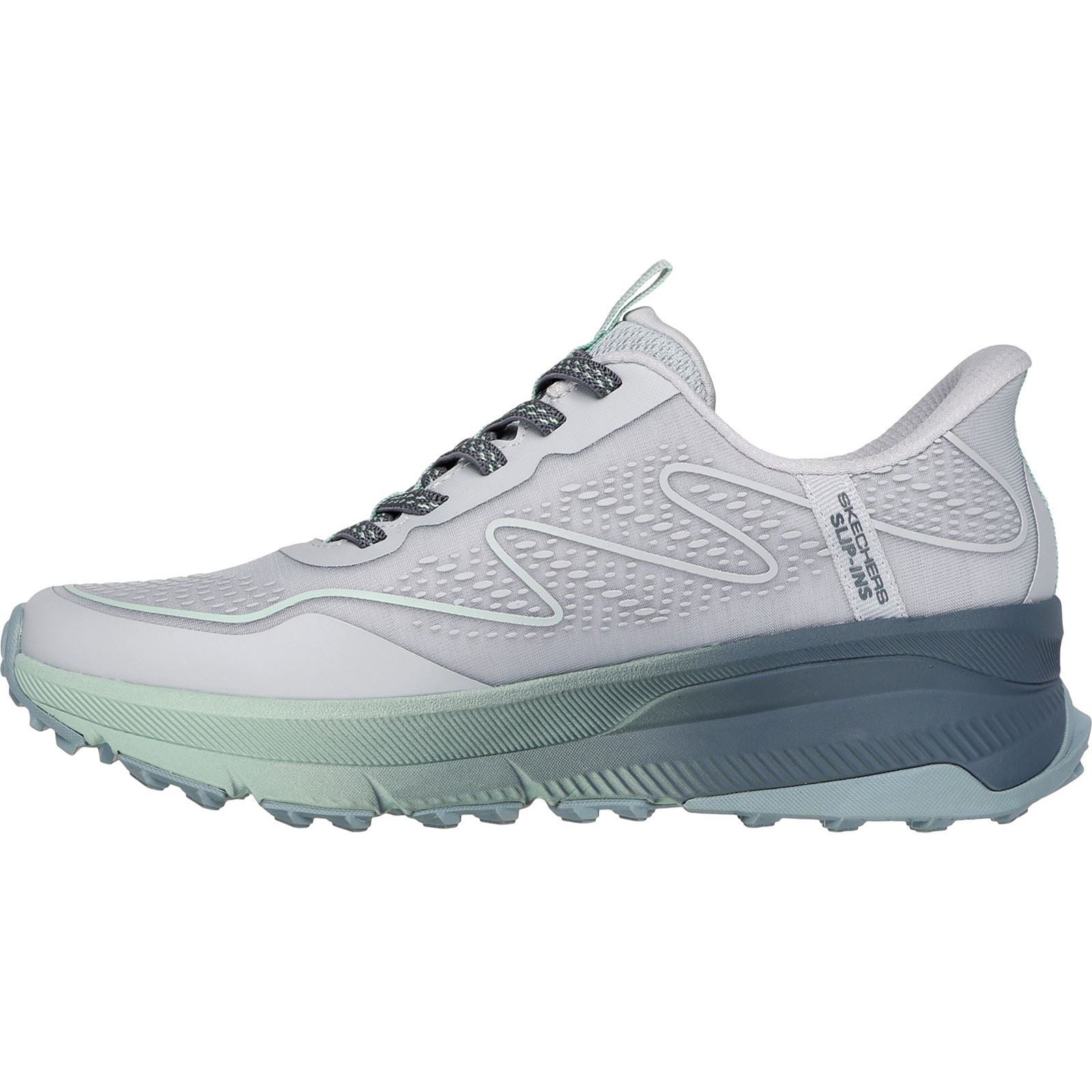 Skechers Switch Back Mist Bottes De Randonnée Pour Femme En Textile Gris/Vert