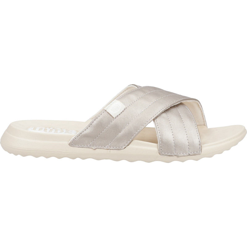 HEYDUDE Christi Slide Distressed Sandales Métalliques Pour Femmes