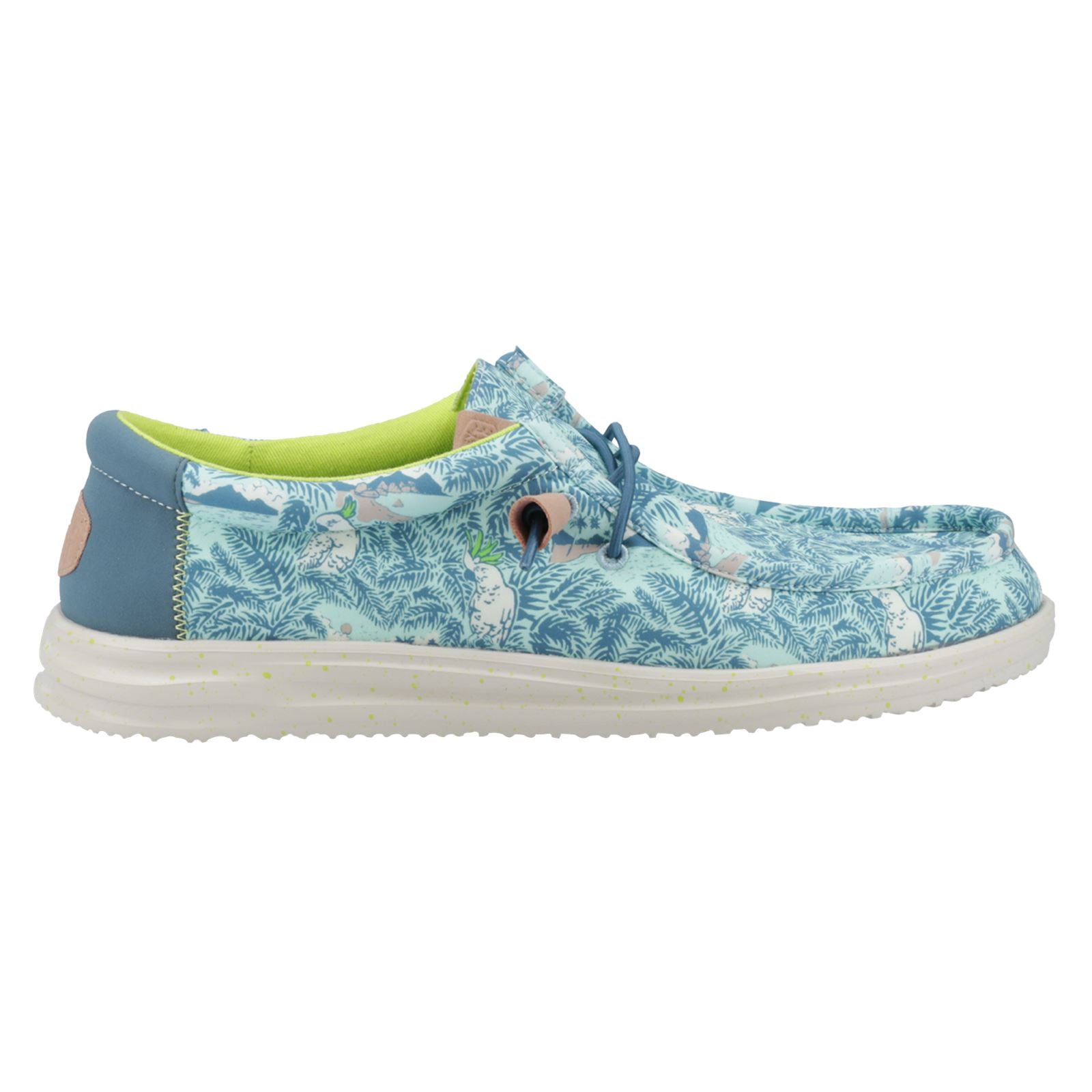 HEYDUDE Wally H2O Tropical Chaussures Bateau Tropicales Bleues Pour Homme