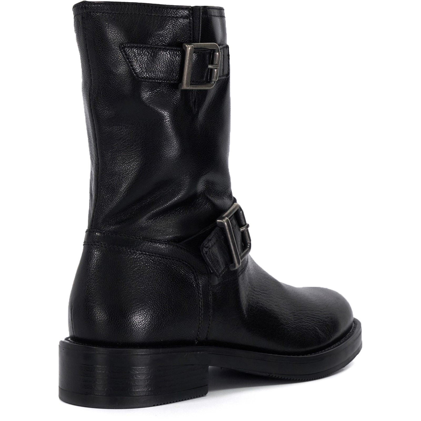 Dune Pixen Bottes Noires En Cuir Pour Femmes