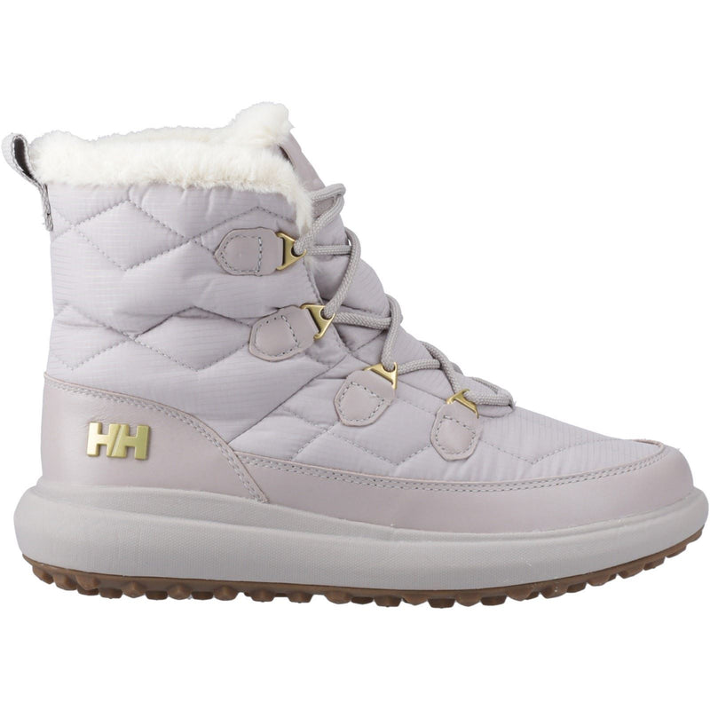 Helly Hansen Sport Willetta 2 Mid Bottes Mi-mollet D'hiver En Cuir Gris Doux Pour Femmes