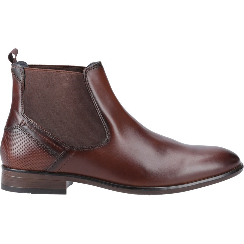Pod Frank Bottes Pour Hommes En Cuir/Textile Cognac