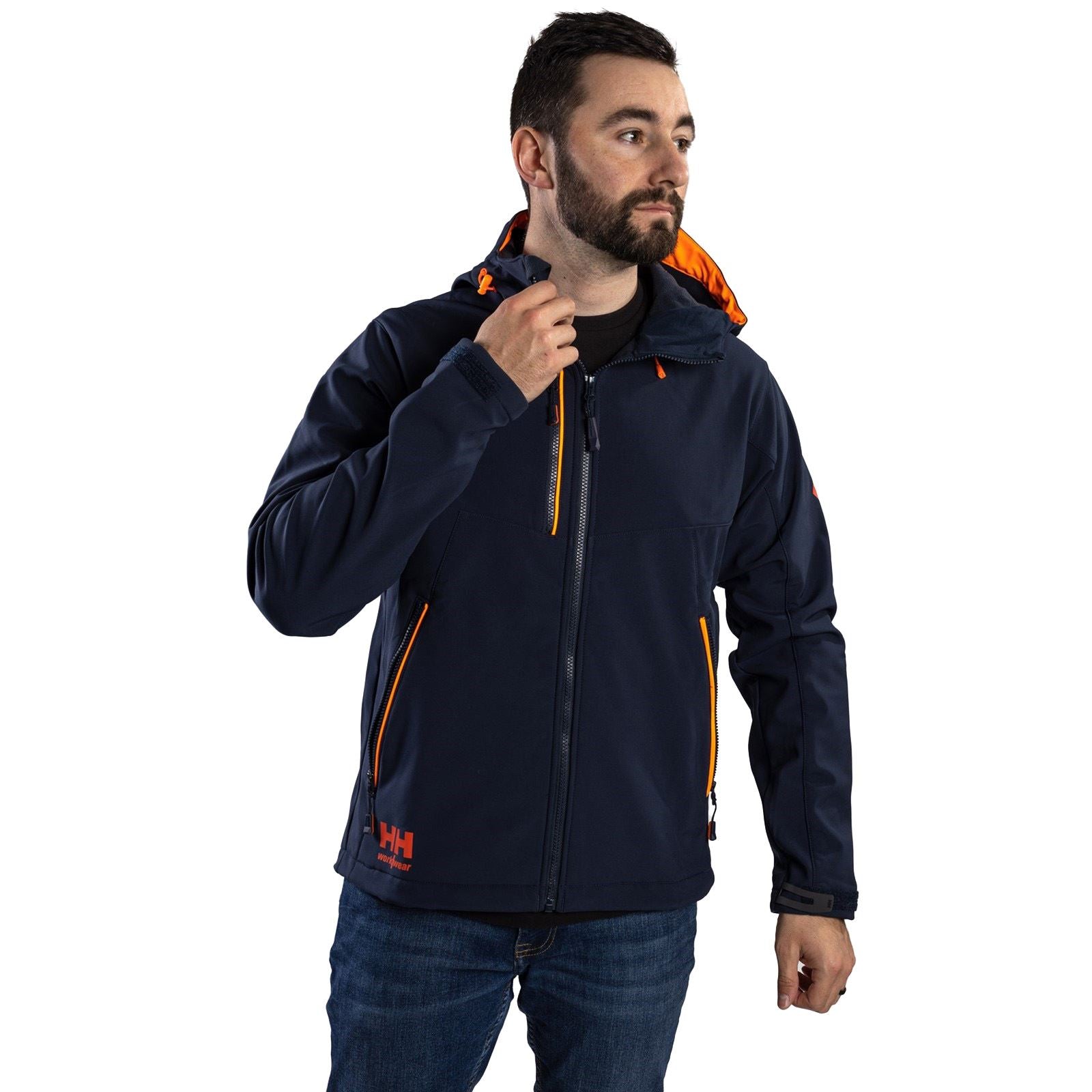 Helly Hansen Workwear Chelsea Evolution Softs SweatShirt À Capuche Bleu Unisexe En Polyester Pour Adultes