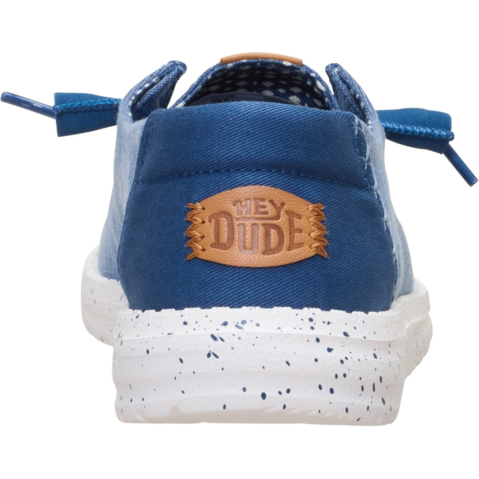 HEYDUDE Wendy Chambray Mocassins Bleus Ensign Pour Femmes En Textile