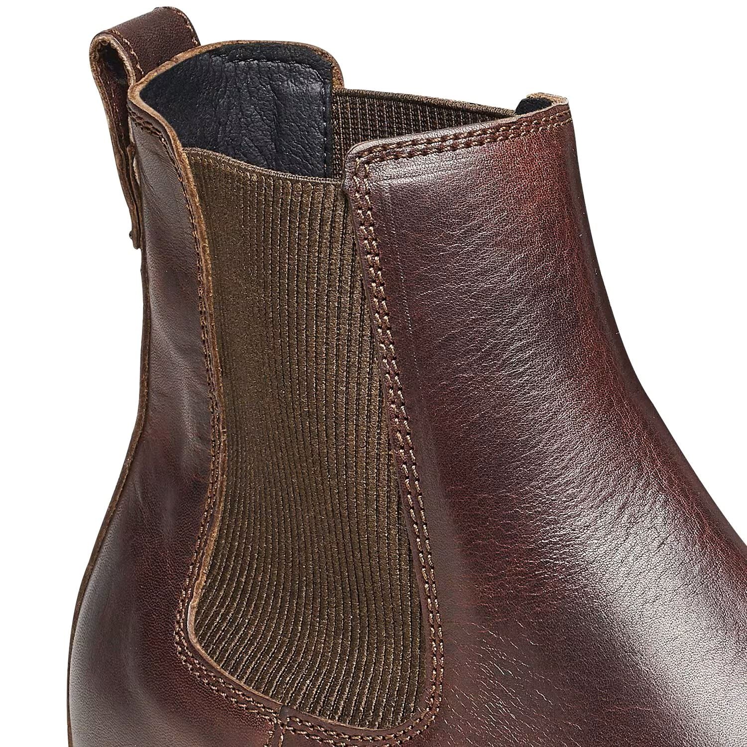 Birkenstock Highwood Chelsea Bottes Marron En Cuir Pour Femmes