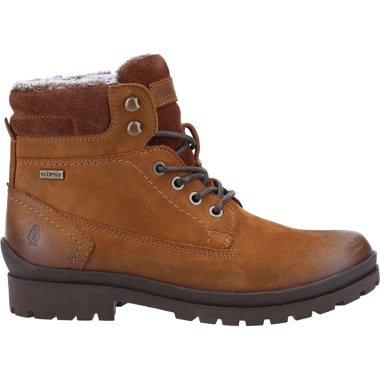 Hush Puppies Annay Bottes En Cuir Pour Femmes Couleur Chameau