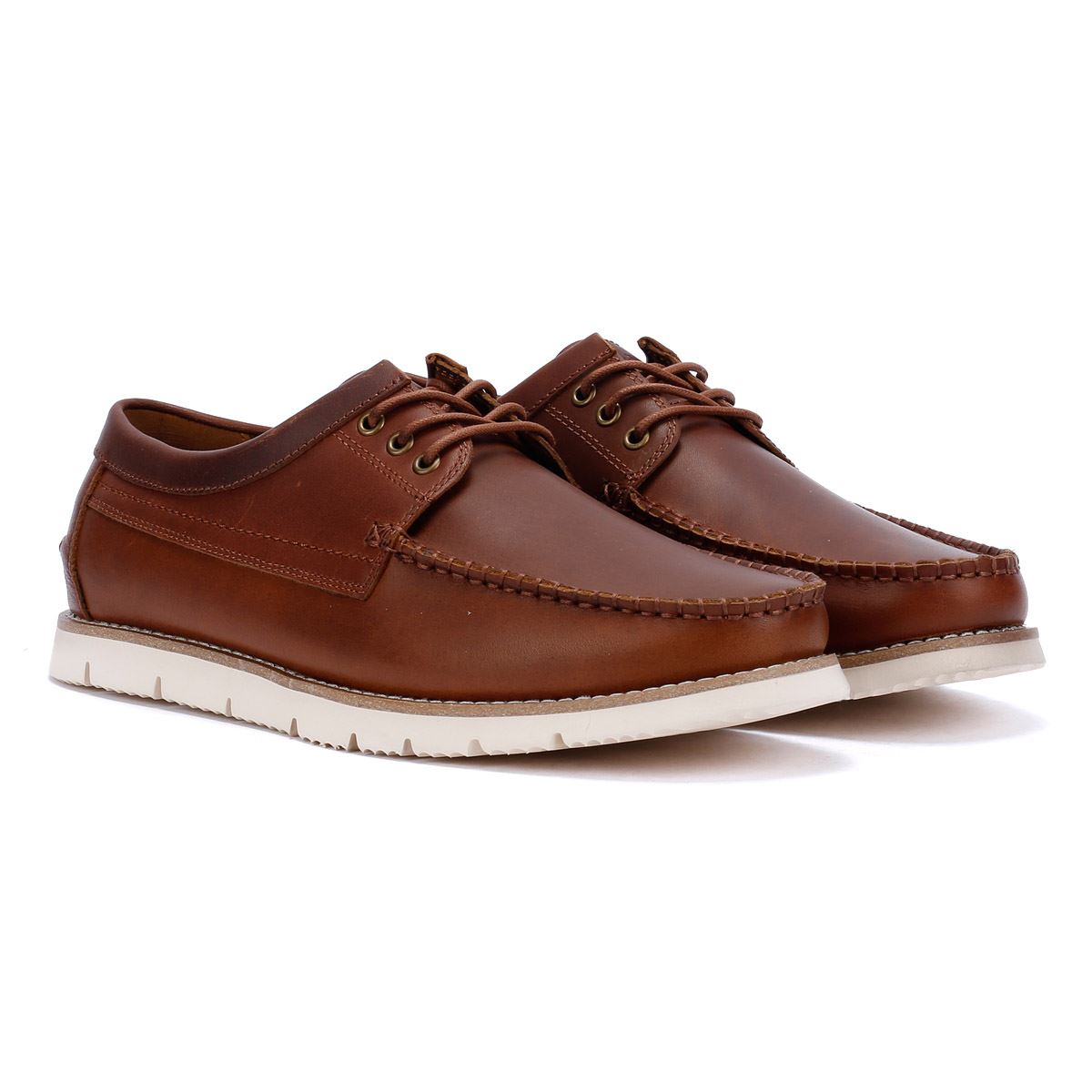 Ben Sherman Soho Chaussures Hommes En Daim Marron À Lacets