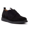 Hudson Barnstaple Lace Up Suede Shoe Men's Black Casual