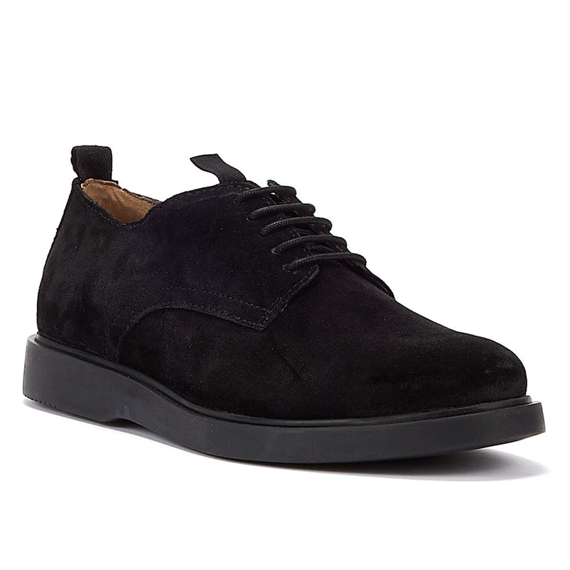 Hudson Barnstaple Lace Up Suede Shoe Men's Black Casual