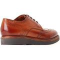 Base London Joe Chaussures Oxford Pour Hommes En Cuir Marron Brûlé