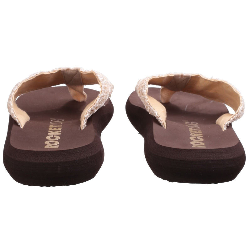 Rocket Dog Spotlight Lima Chaussures Tongs Pour Femmes En Tissu Naturel Multicolore