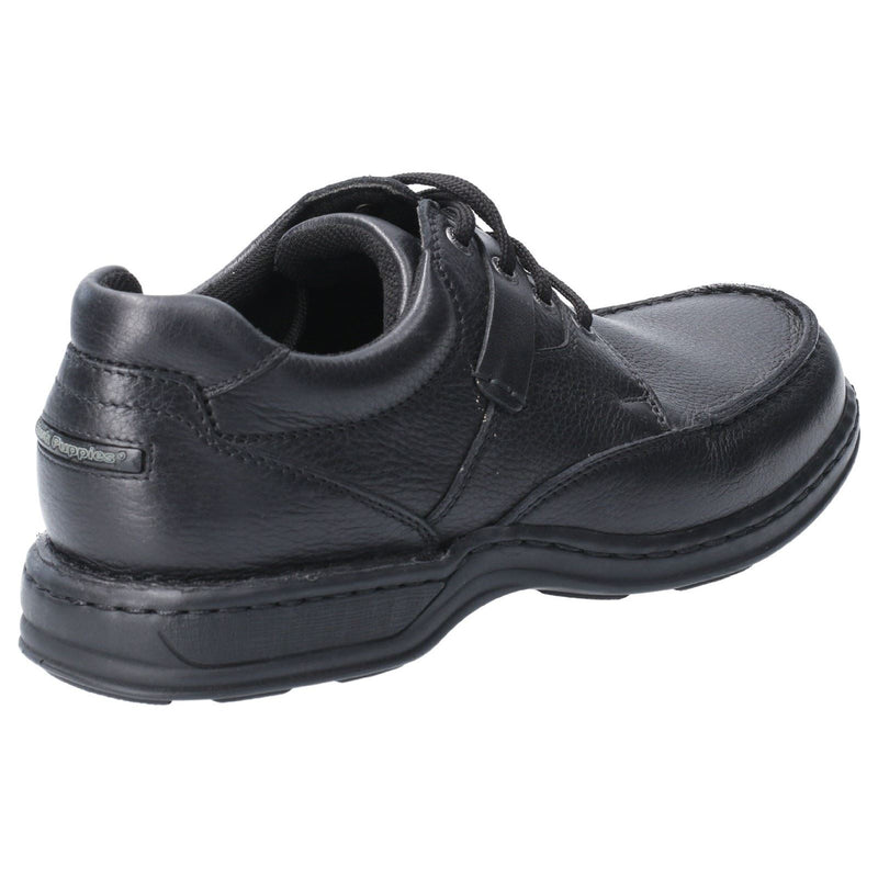 Hush Puppies Randall II Chaussures En Cuir Noir À Lacets Pour Hommes