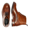 Ben Sherman Alfred Brogue Bottes En Cuir Marron Pour Hommes