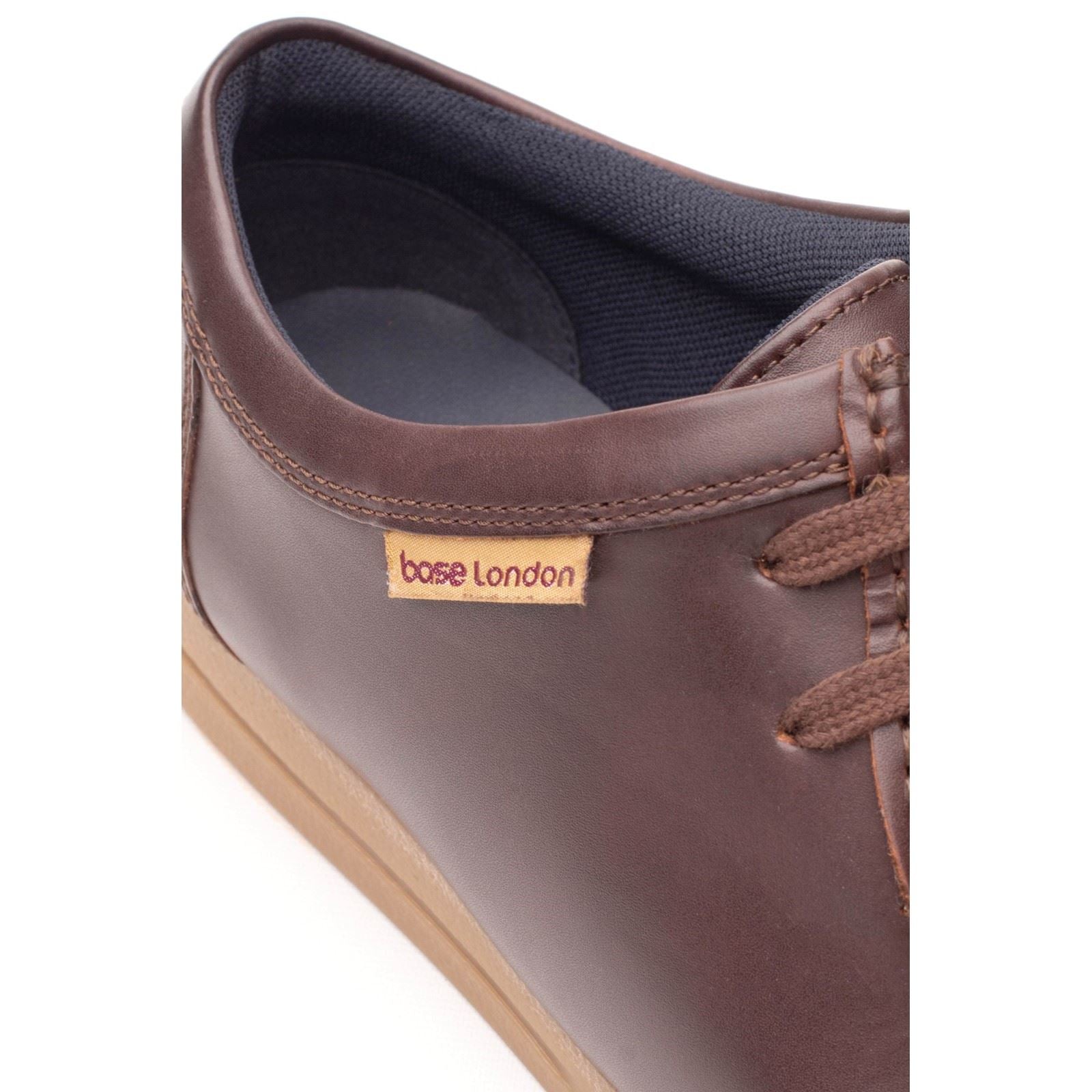 Base London Koko Mocassins En Cuir Pour Hommes En Châtaigne