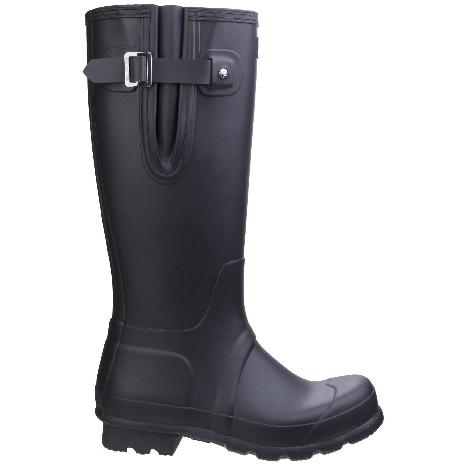 Hunter Original Side Adjustable Bottes En Caoutchouc Noires Pour Homme