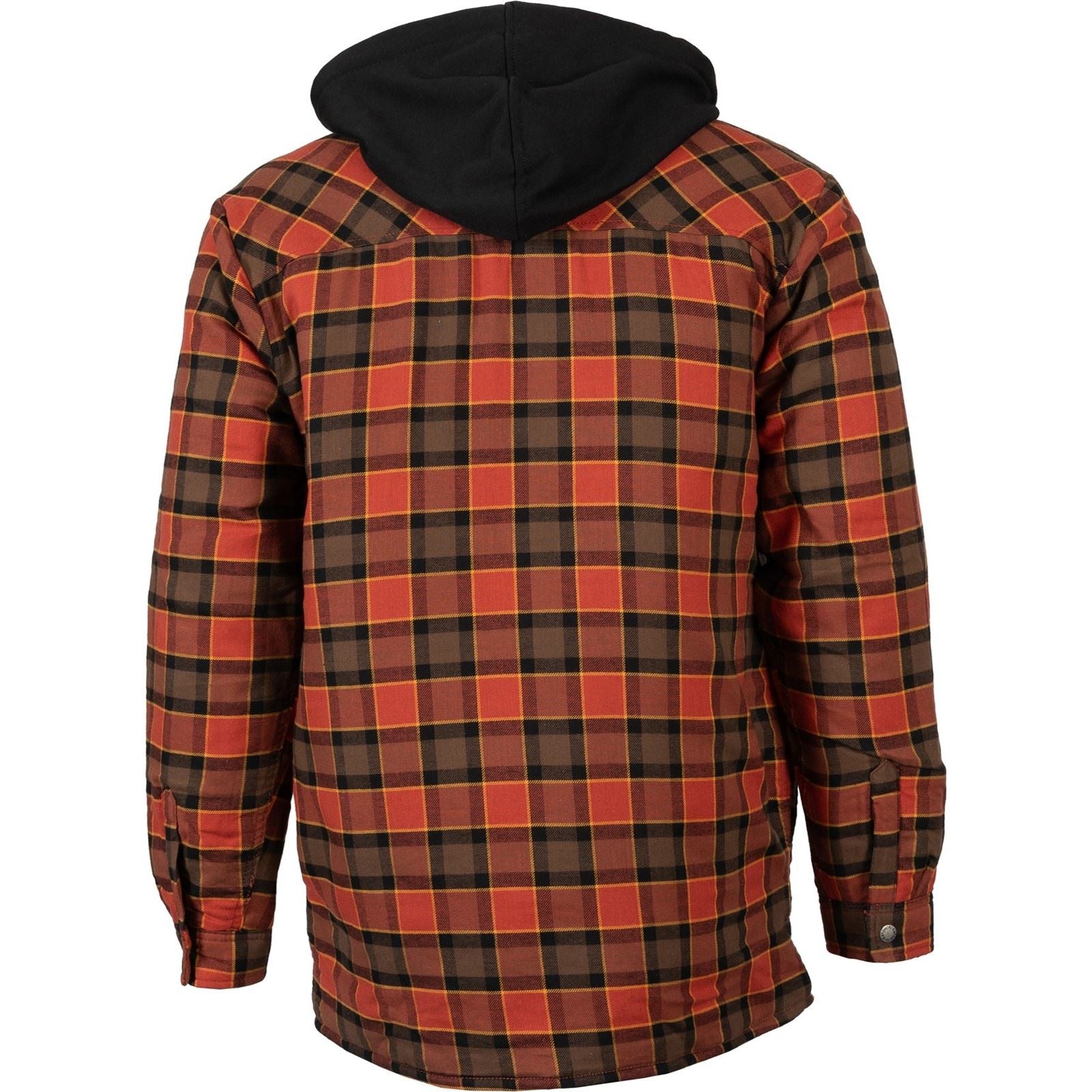 Dickies Fleece Hooded Flannel Shirt Veste Chemise Rouge Pour Homme