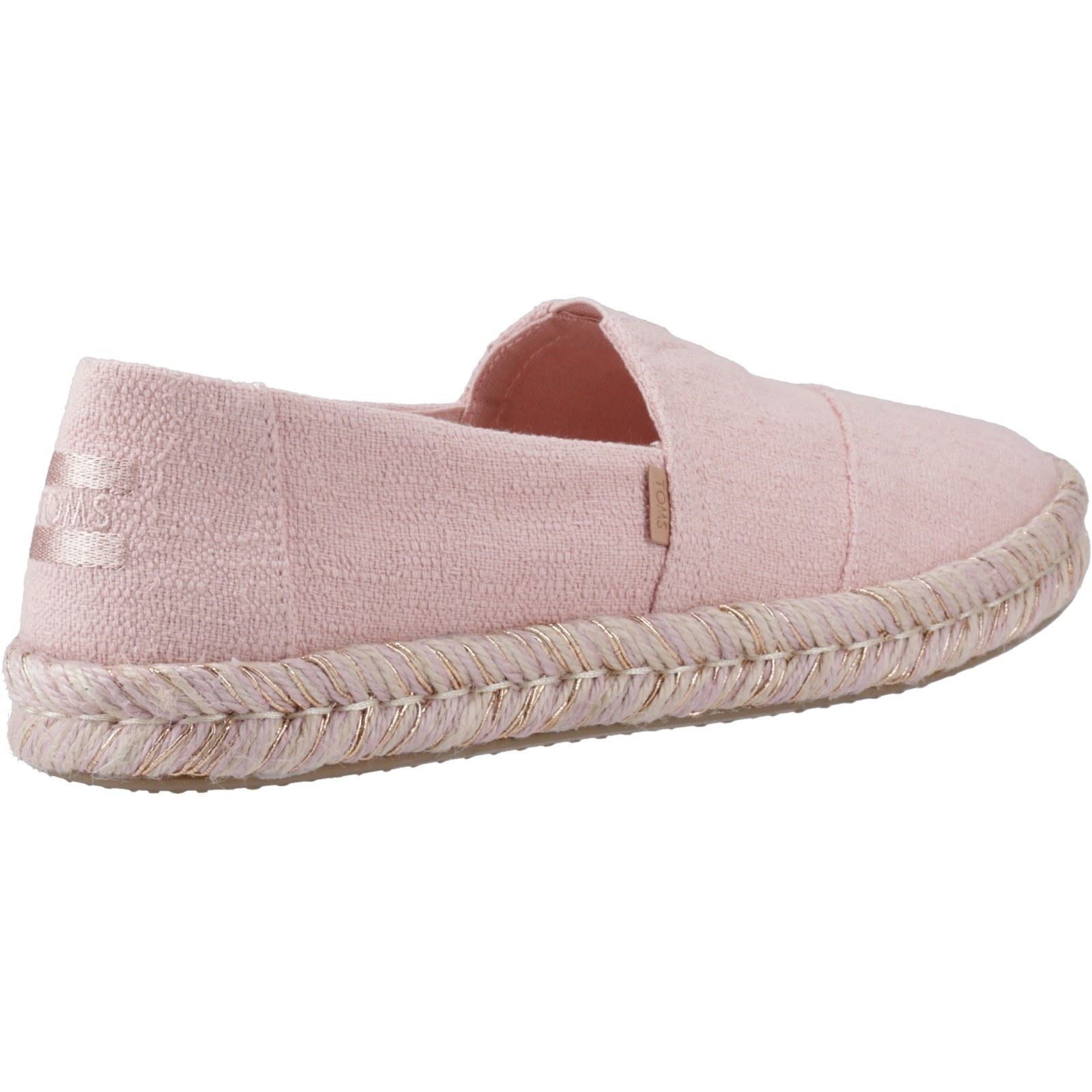 TOMS Alpargata Rope 2.0 Espadrilles Pour Femmes En Coton Rose Pâle