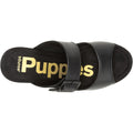 Hush Puppies Poppy Sandales Noires Pour Femmes En Cuir